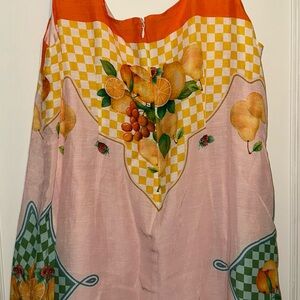 ANTONIO MELANI Yellow & Orange Fruit-Print Dress